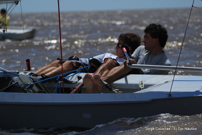 Martin Viale and Agustin Perez Gori (ARG) - 2012 Snipe Western Hemisphere and Orient Championship © Jorge Cousillas – El Ojo Nautico