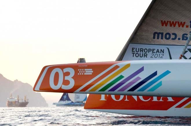 Foncia, winner of the 2012 MOD70 European Tour © Mark Lloyd / MOD S.A http://www.multionedesign.com