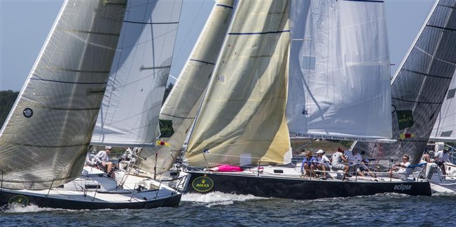 J/105s KESTREL and ECLIPSE - new York Yacht Club Race Week ©  Rolex/Daniel Forster http://www.regattanews.com