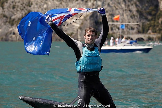 Josh McKnight Photo: Thierry Martinez - Zhik Nautica 2012 Moth Worlds © Thierry Martinez http://www.thmartinez.com