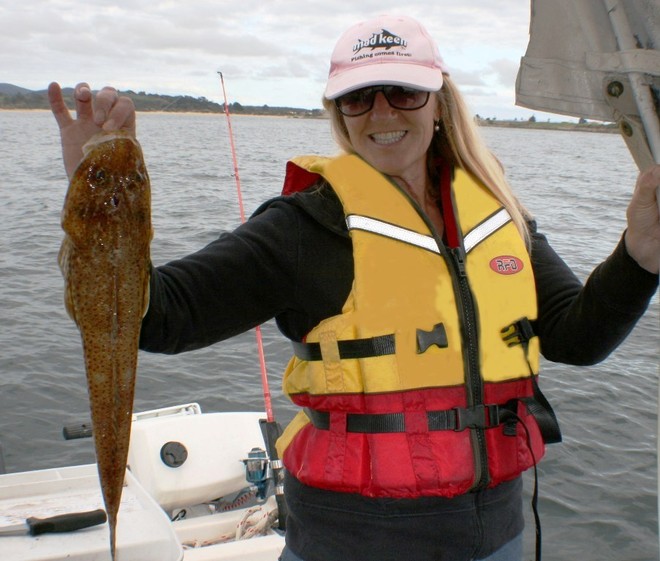 My better half with a good sized blue spot. © Carl Hyland