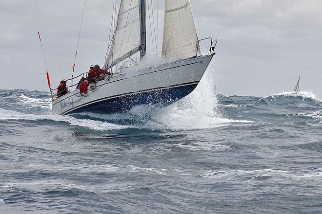 Under Capricorn in the middle of The Rip, just outside Melbourne's Port Phillip Heads. ©  John Curnow