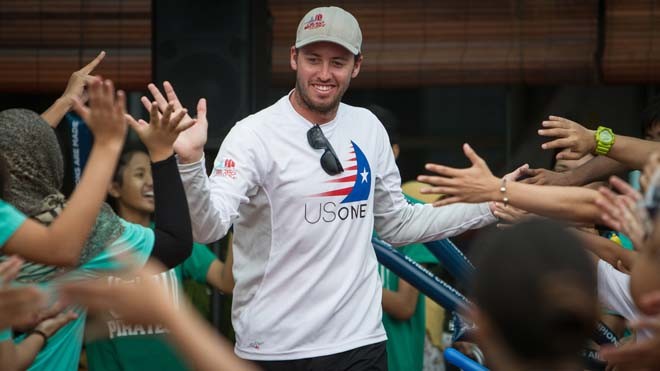 Taylor Canfield at the boat draw at 2012 Monsoon Cup.  © Gareth Cooke - Subzero Images http://www.subzeroimages.com