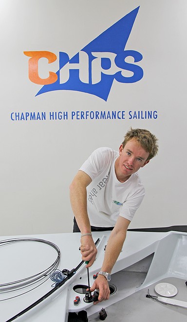 Andrew is currently finishing up restoring an old Cherub, ready to go racing. ©  John Curnow
