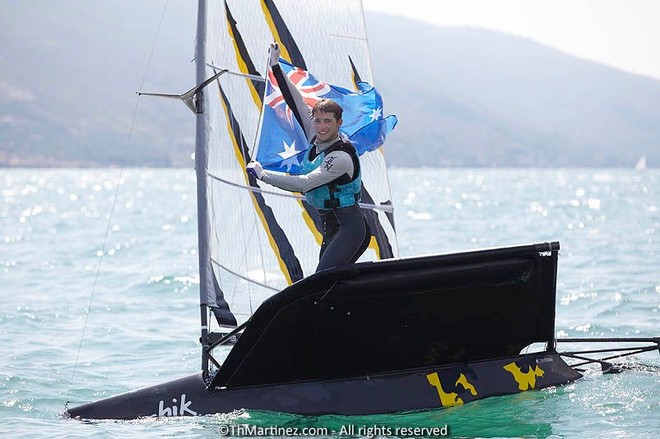 Josh McKnight Photo: Thierry Martinez - Zhik Nautica 2012 Moth Worlds © Thierry Martinez http://www.thmartinez.com