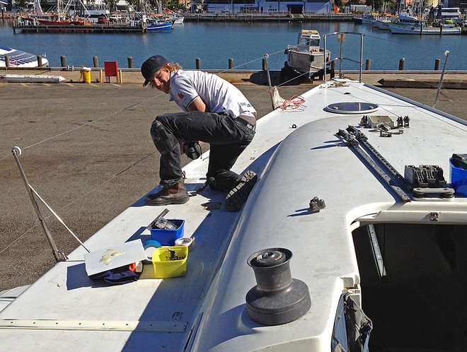 Tim Knight did a lot of the work on Quest. - Forgacs Defence Spring Regatta © Tom Braidwood