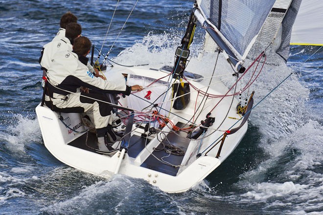 Audi Sailing Series Melges 20 Napoli 2012 Day 1 © Stefano Gattini/ Studio Borlenghi http://www.carloborlenghi.com