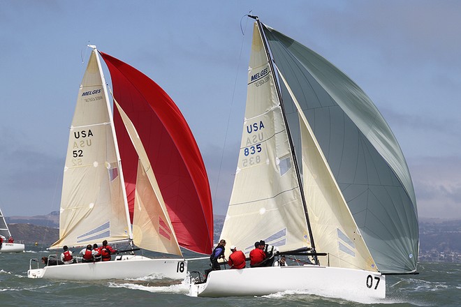 Racecourse action at the 2012 Melges 24 North American Championship hosted by San Francisco Yacht Club, CA, USA, from 22-26 August 2012. © Fiona Brown http://www.fionabrown.com