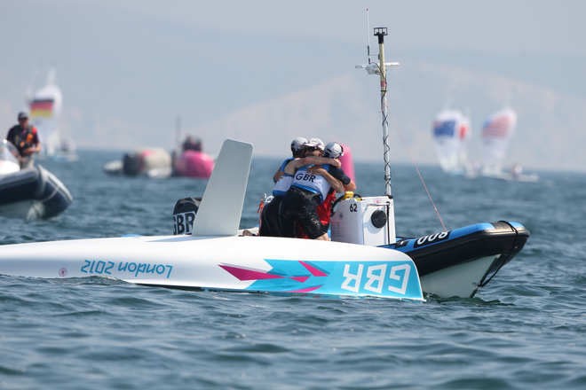 GBR, Men’s 470 Medal Race - London 2012 Olympic Sailing Competition © Ingrid Abery http://www.ingridabery.com