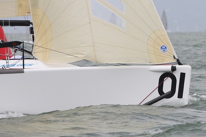 Spot the bowsprit competition aboard Bruce Ayres’ Monsoon.  Day 2 at the 2012 Melges 24 North American Championship hosted by San Francisco Yacht Club, CA, USA, from 22-26 August 2012. © Fiona Brown http://www.fionabrown.com