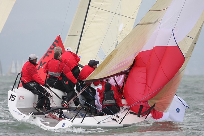 Don Jesberg’s Viva.  Day 2 at the 2012 Melges 24 North American Championship hosted by San Francisco Yacht Club, CA, USA, from 22-26 August 2012. © Fiona Brown http://www.fionabrown.com