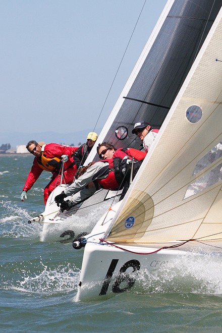 Hiking hard aboard Scotch Bonnet.  Day 3 at the 2012 Melges 24 North American Championship  © Fiona Brown http://www.fionabrown.com
