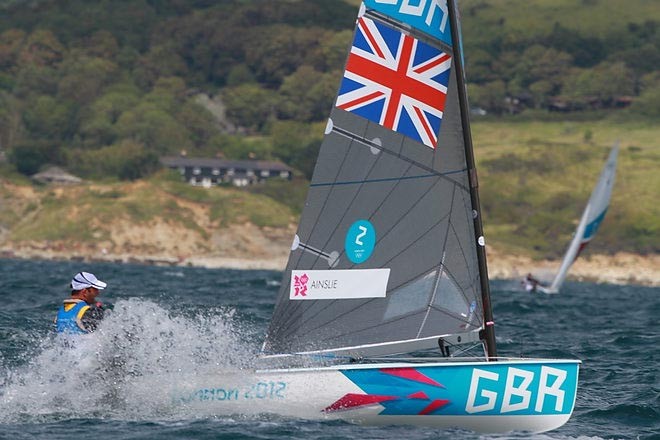 Ainslie GBR - London 2012 Olympic Sailing Competition &copy; Ingrid Abery http://www.ingridabery.com
