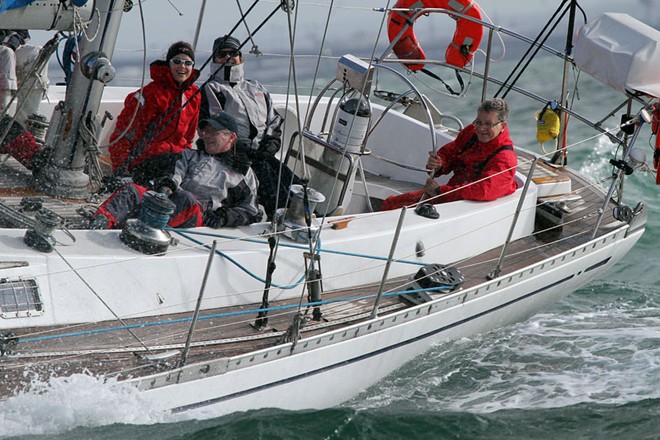 Smiles for all aboard the very graceful Nautor’s Swan ketch, Independent Endeavour. - Helly Hansen Winter Series ©  Alex McKinnon Photography http://www.alexmckinnonphotography.com
