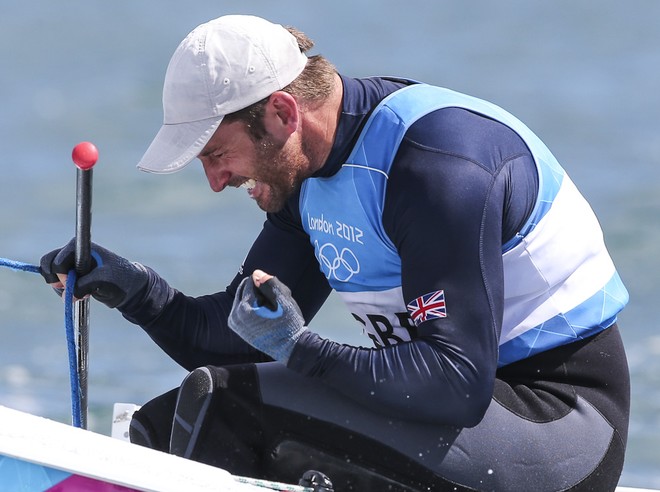 London 2012 - Olympic Games -  Finn medal Race. Ben Ainslie wins his fourth Gold Medal © Carlo Borlenghi/FIV - copyright