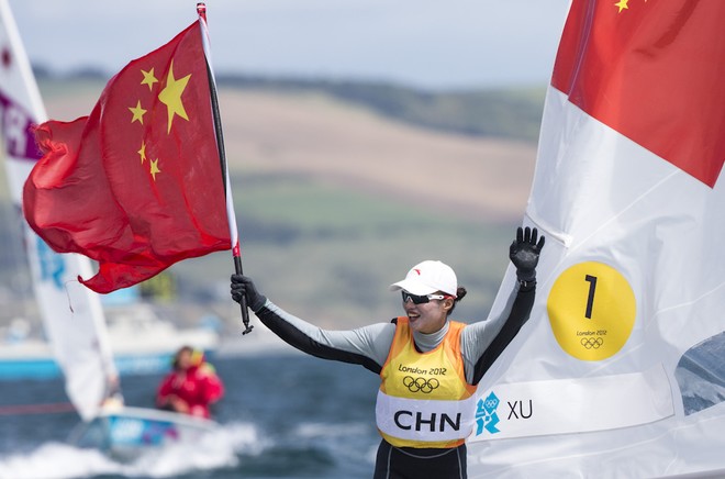 Lijia Xu Medal race - Laser Radial. London Olympics 2012 © Carlo Borlenghi/FIV - copyright