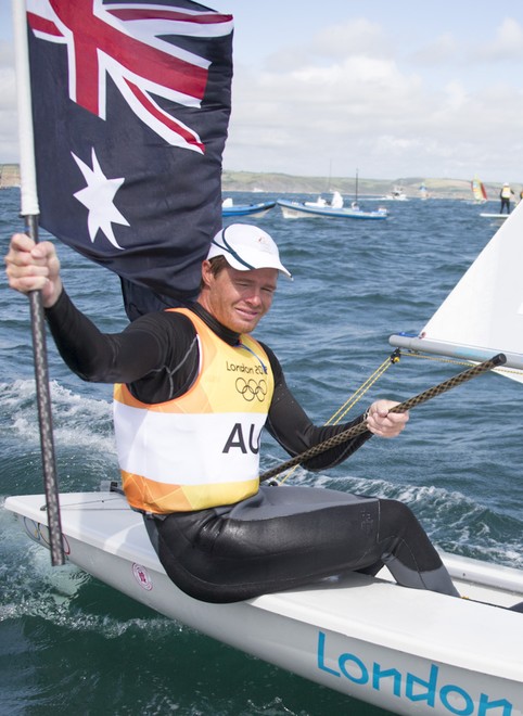 London Olympic 2012 Games -  Mens Laser Gold medallist -om Slingsby © Carlo Borlenghi/FIV - copyright