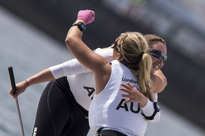 London 2012 - Olympic Games - Day 11 Women’s Match Racing, AUS &copy; Carlo Borlenghi/FIV - copyright