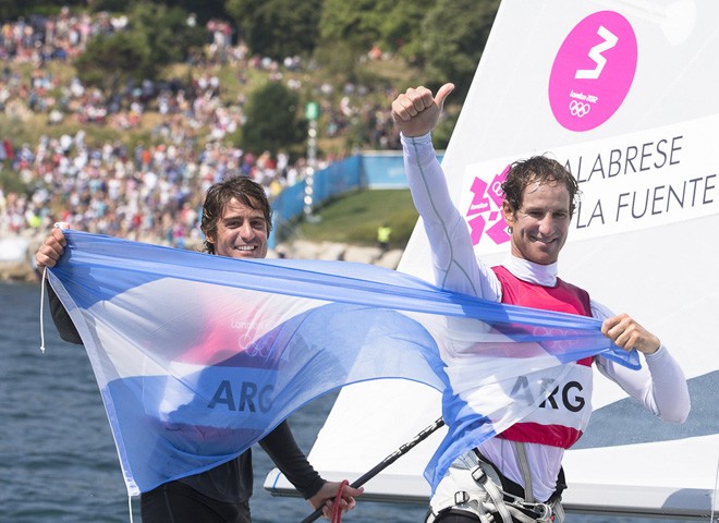 London 2012 - Olympic Games . Day 13  Medal race 470 Men’s - ARG © Carlo Borlenghi/FIV - copyright
