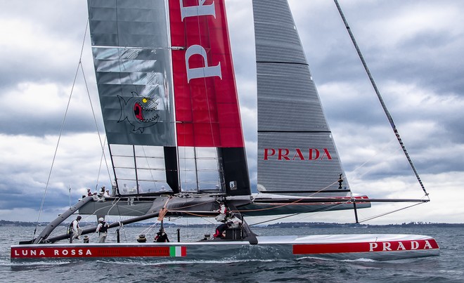 First sailing day in the Hauraki Gulf, Auckland-NZ, for AC72 Luna Rossa: © Carlo Borlenghi/Luna Rossa http://www.lunarossachallenge.com