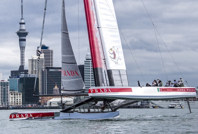 Auckland, New Zealand, Luna Rossa AC72 © Carlo Borlenghi/Luna Rossa http://www.lunarossachallenge.com