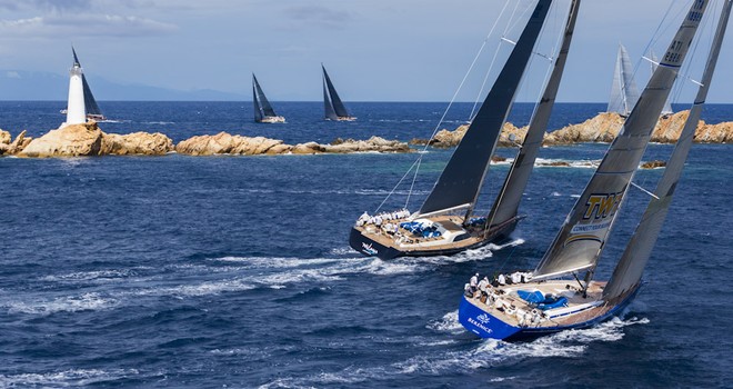 Fleet - Rolex Maxi Yacht Cup 2012 ©  Rolex / Carlo Borlenghi http://www.carloborlenghi.net