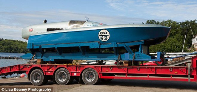 Monumental: ’This is an incredible piece of British marine history brought back to life,’ says Foulkes-Halbard - Bluebird resurrected © Lisa Beaney photography