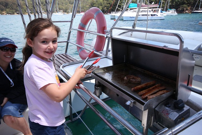 Raft-Up for lunch at Towlers Bay - 2012 Seawind Owners Pittwater Regatta © Brent Vaughan