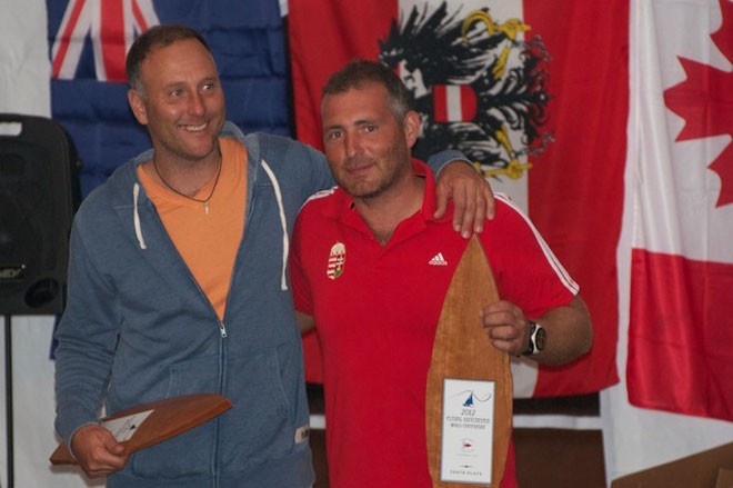 Andras Suli and David Papp - HUN 13 - 2012 Flying Dutchman World Championship prizegiving ©  Richard Phillips