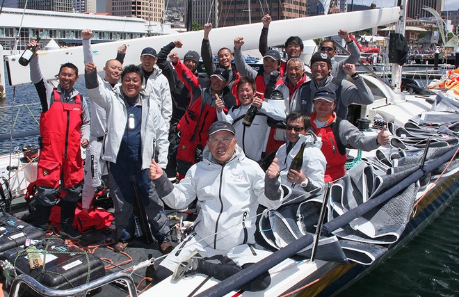 KLC Bengal 7 crew at Hobart - Rolex Sydney Hobart 2012 © Crosbie Lorimer http://www.crosbielorimer.com