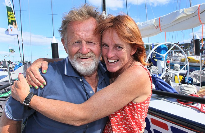 David Pescud and Liesl Tesch - Rolex Sydney Hobart Race 2012 © Crosbie Lorimer http://www.crosbielorimer.com