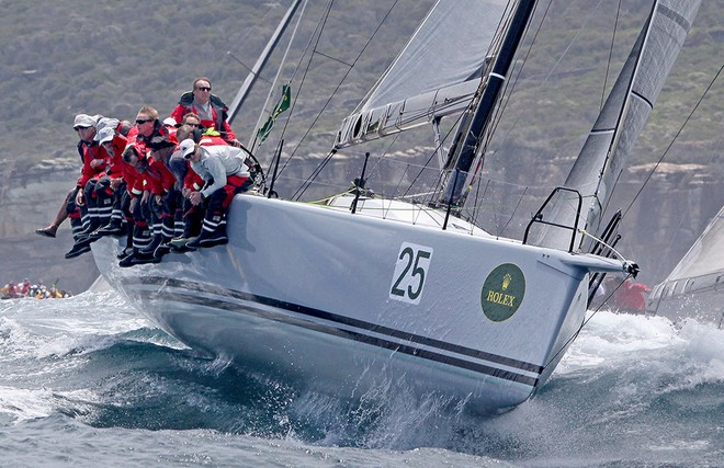 Calm get airborne  - Rolex Sydney Hobart Race 2012 © Crosbie Lorimer http://www.crosbielorimer.com