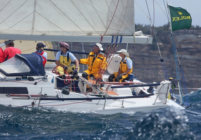 Jim and Mary Holley set off on their last Hobart race. - Rolex Sydney Hobart Race 2012 © Crosbie Lorimer http://www.crosbielorimer.com