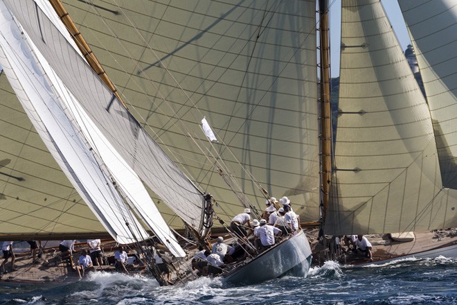 THE LADY ANNE, Sail n: D10, Group: GEB, Boat Type: 15METRE<br />
MARISKA, Sail n: D1, Group: GEB, Boat Type: 15METRE - Les Voiles des St Tropez 2012 © Carlo Borlenghi / www.carloborlenghi.com