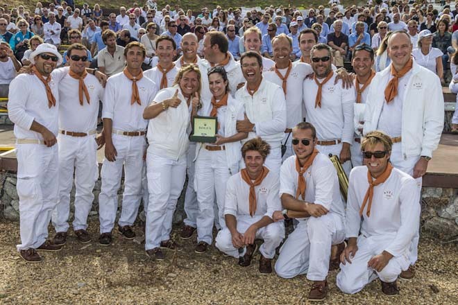 Prizegiving Ceremony at La Citadelle.<br />
AVEL Team ©  Rolex / Carlo Borlenghi http://www.carloborlenghi.net