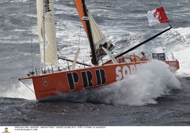 Vincent Riou, PRB - 2012 Vendee Globe ©  B.Stichelbaut / PRB http://www.prb.fr/