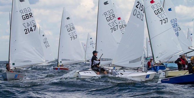 OK’s in action at Warnemunde - OK Dinghy World Championship 2012 &copy; Angela Kausche http://www.segelfoto.de