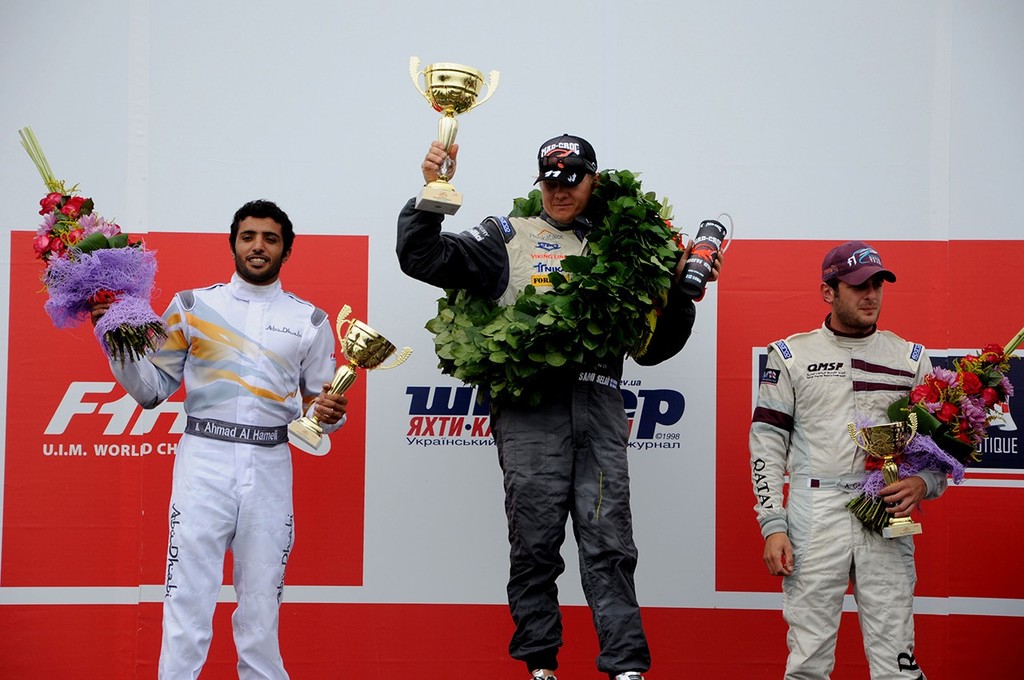 UIM F1 H2O Grand Prix of Ukraine podium © Vittorio Ubertone http://www.400asa.it