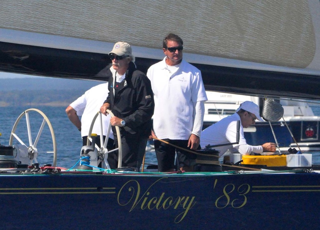 2012 12 Metre North American Championship, Dennis Williams (Hobe Sound, Fla.) at helm of Victory ’83 © SallyAnne Santos