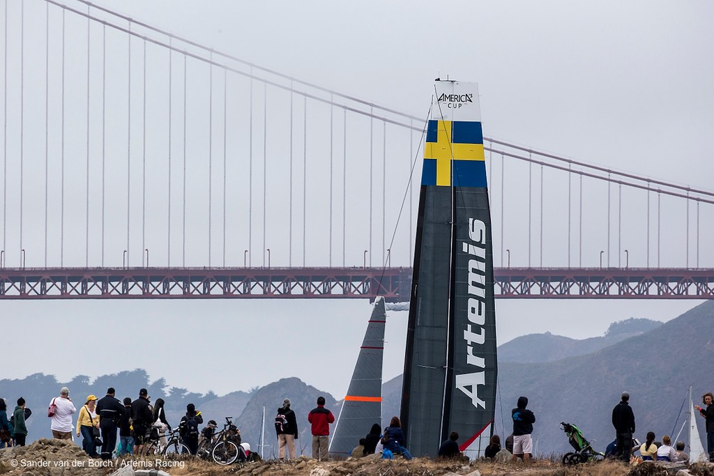 Two fleet races, Saturday August 25th, 2012, AC45 World Series San Francisco. &copy; Sander van der Borch / Artemis Racing http://www.sandervanderborch.com