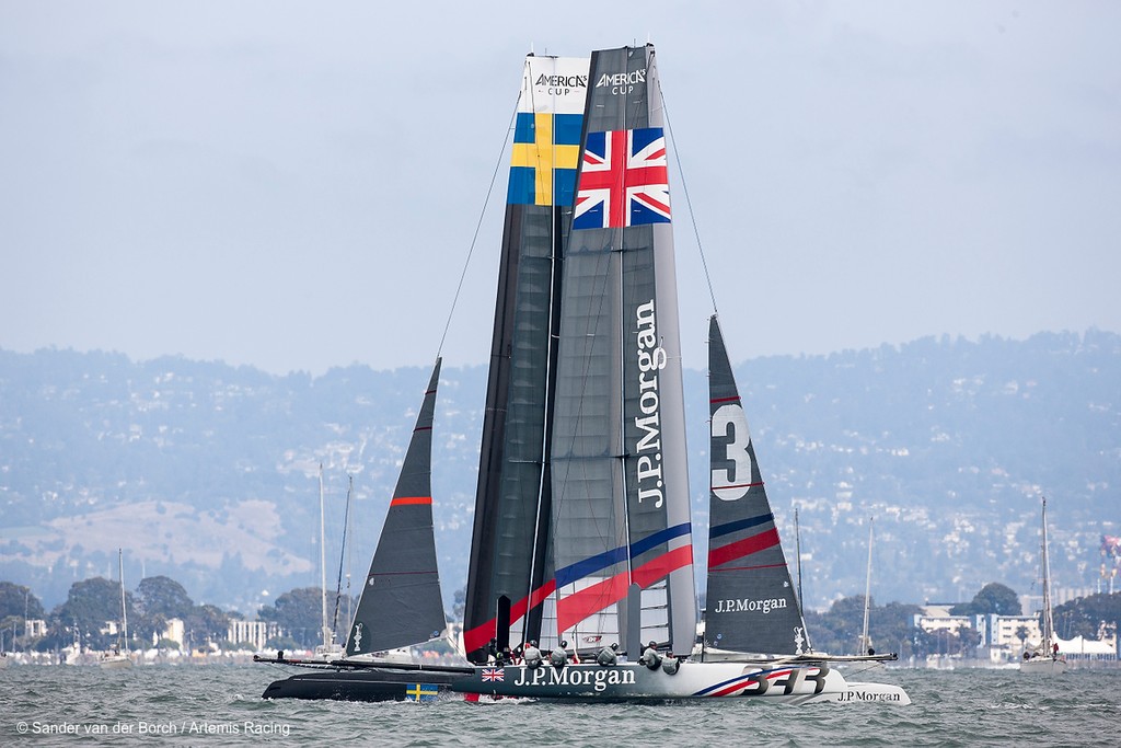 Two fleet races, Saturday August 25th, 2012, AC45 World Series San Francisco. &copy; Sander van der Borch / Artemis Racing http://www.sandervanderborch.com