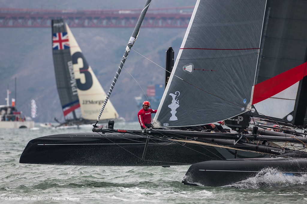 Two fleet races, Saturday August 25th, 2012, AC45 World Series San Francisco. &copy; Sander van der Borch / Artemis Racing http://www.sandervanderborch.com