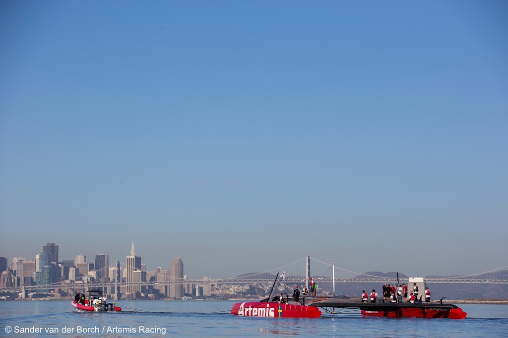 Artemis Racing AC72 Launch, 18 October 2012, Alameda, USA photo copyright Sander van der Borch / Artemis Racing http://www.sandervanderborch.com taken at  and featuring the  class