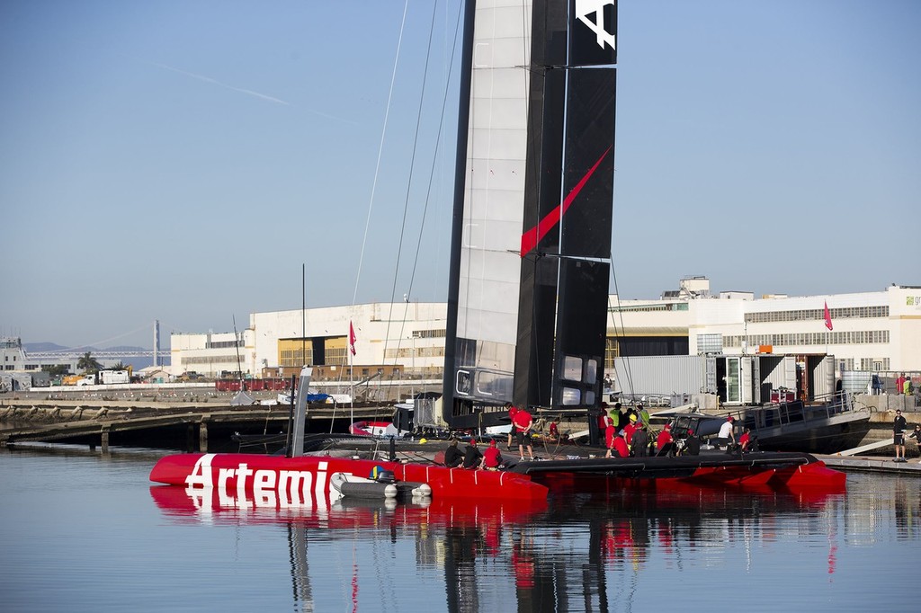 Artemis Racing AC72 Launch, 3 November 2012, Alameda, USA photo copyright Sander van der Borch / Artemis Racing http://www.sandervanderborch.com taken at  and featuring the  class