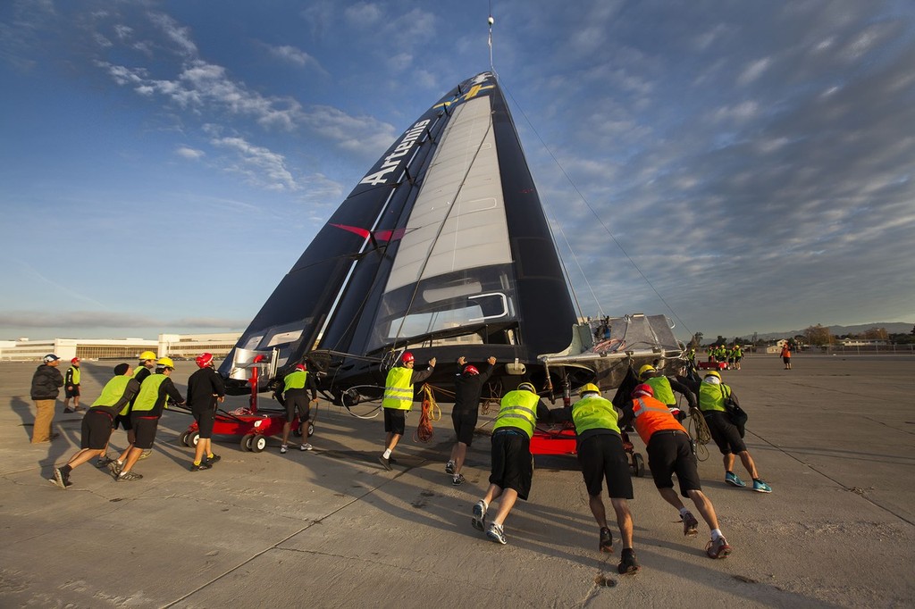 Artemis Racing AC72 Launch, 3 November 2012, Alameda, USA photo copyright Sander van der Borch / Artemis Racing http://www.sandervanderborch.com taken at  and featuring the  class