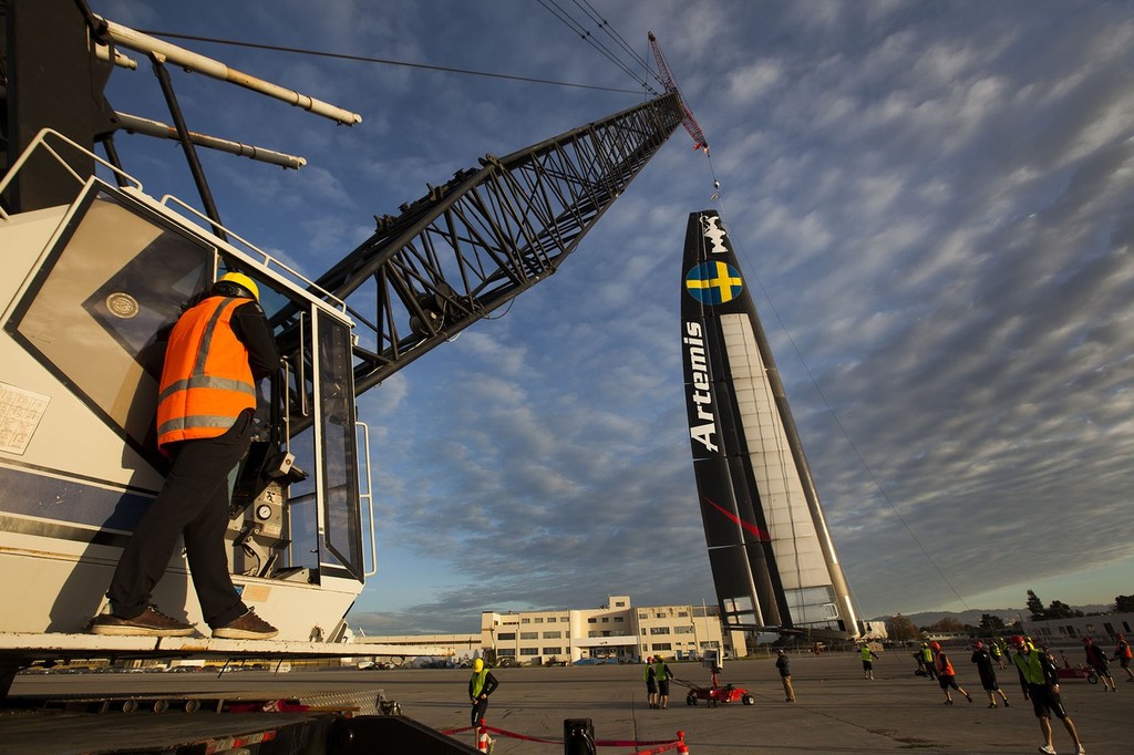Artemis Racing AC72 Launch, 3 November 2012, Alameda, USA © Sander van der Borch / Artemis Racing http://www.sandervanderborch.com