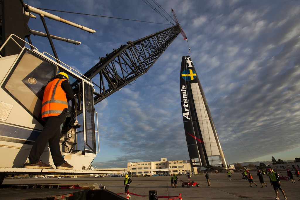 Artemis Racing AC72 Launch, 3 November 2012, Alameda, USA photo copyright Sander van der Borch / Artemis Racing http://www.sandervanderborch.com taken at  and featuring the  class