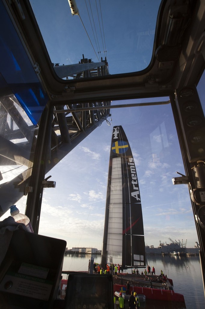 Artemis Racing AC72 Launch, 3 November 2012, Alameda, USA photo copyright Sander van der Borch / Artemis Racing http://www.sandervanderborch.com taken at  and featuring the  class