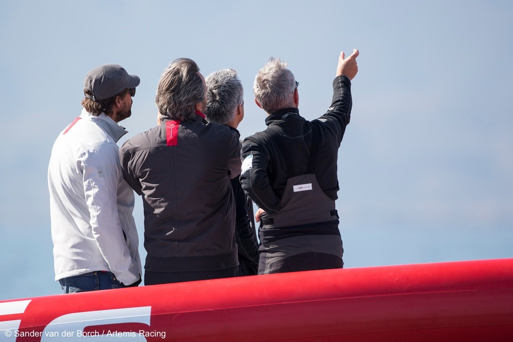 First sailing day of the AC72 of Artemis Racing, 13 November 2012, Alameda, USA photo copyright Sander van der Borch / Artemis Racing http://www.sandervanderborch.com taken at  and featuring the  class