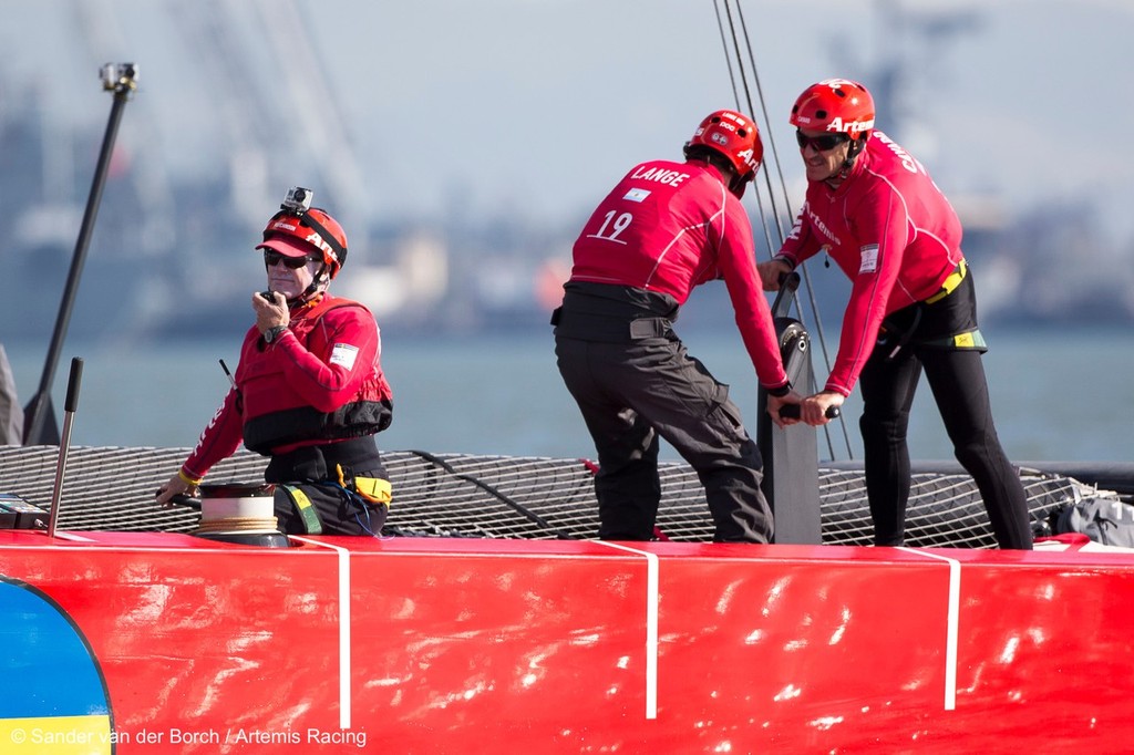 First sailing day of the AC72 of Artemis Racing, 13 November 2012, Alameda, USA photo copyright Sander van der Borch / Artemis Racing http://www.sandervanderborch.com taken at  and featuring the  class